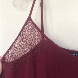 Burgundy Crepe Cami